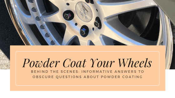 Can you powder coat the rubber part of a wheel?